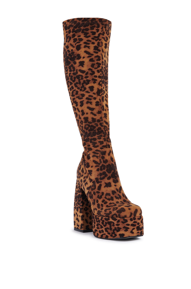 AZALEA WANG AURON LEOPARD BOOT