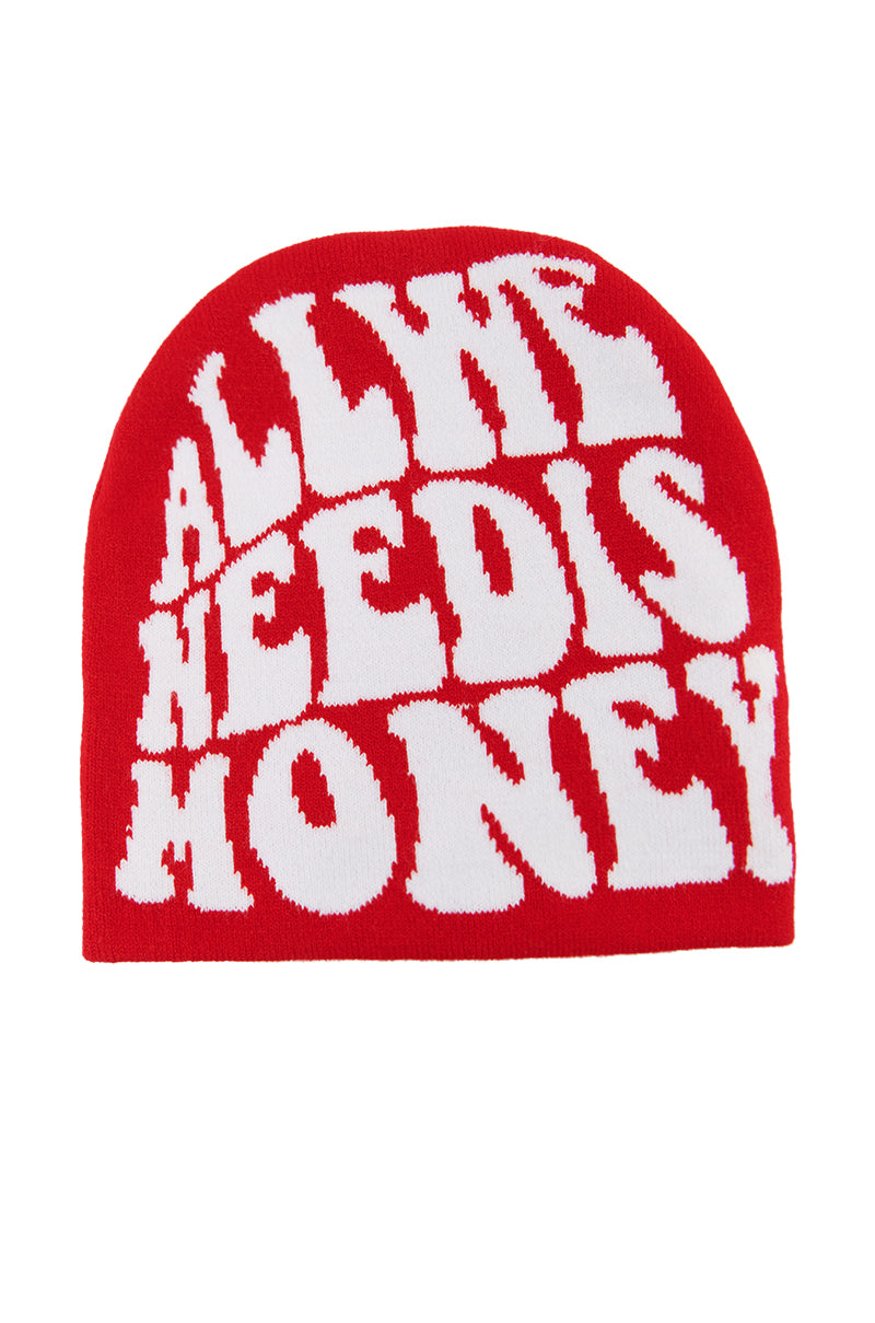 ALL WE NEED IS MONEY BEANIE