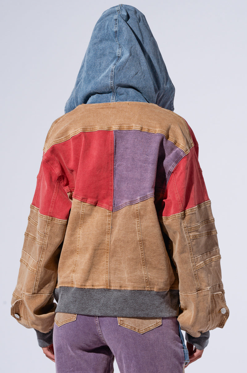 SUPERNATURAL PATCHWORK DENIM BOMBER