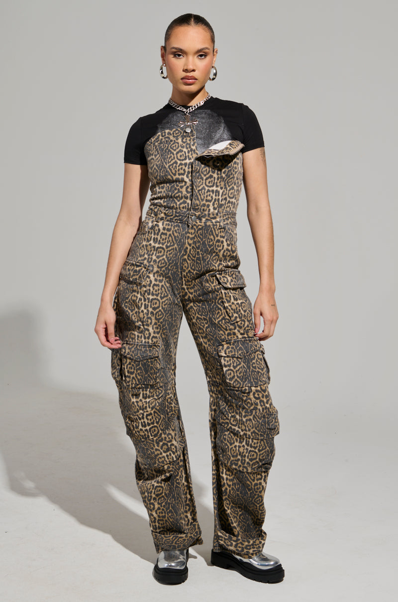 FIERCE ENERGY ONLY LEOPARD JUMPSUIT