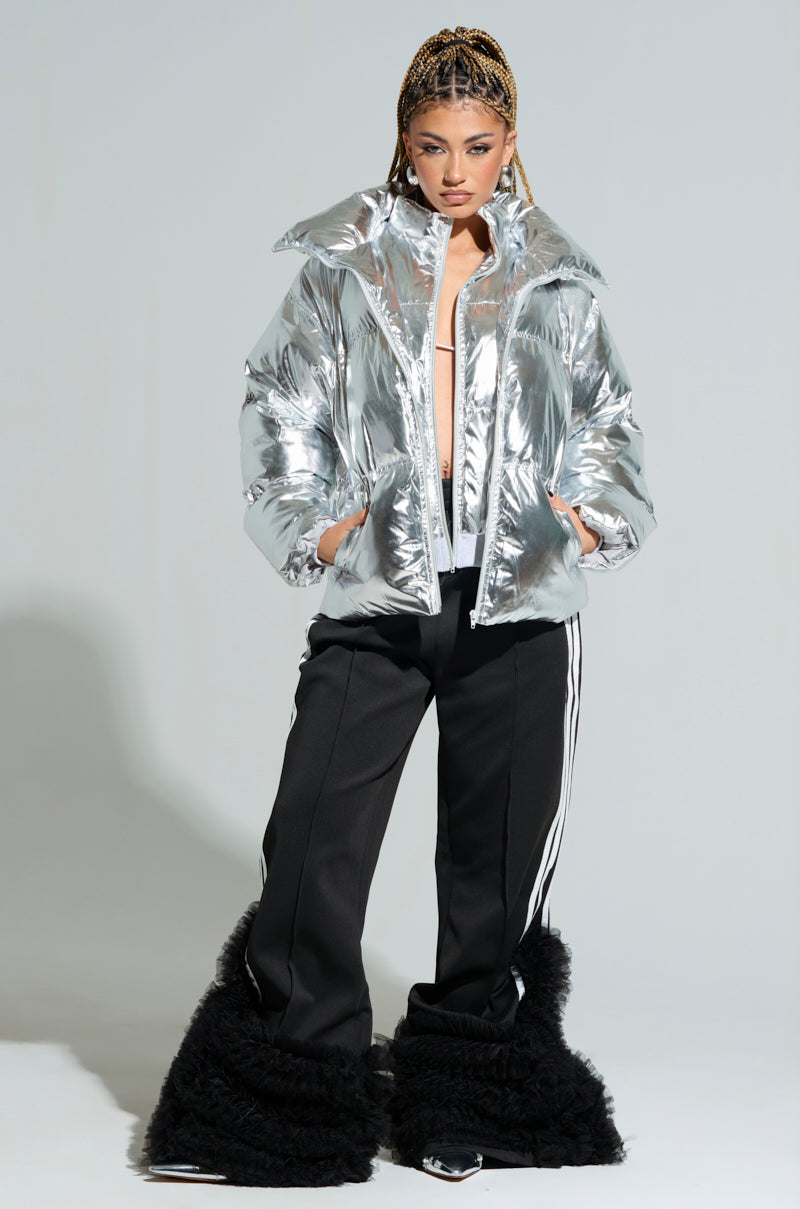 SPACE CASE METALLIC PUFFER