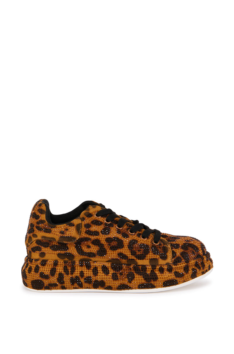 AZALEA WANG KEONI LEOPARD SNEAKER