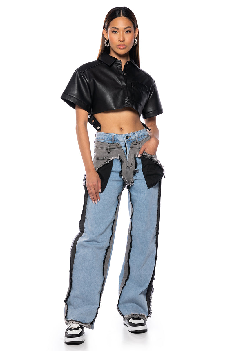 FIGURE IT OUT MULTI DENIM PANT