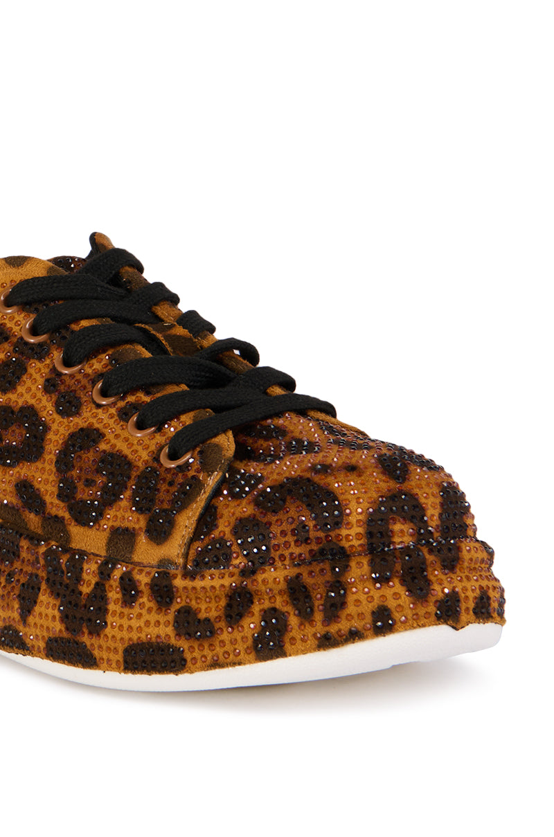 AZALEA WANG KEONI LEOPARD SNEAKER