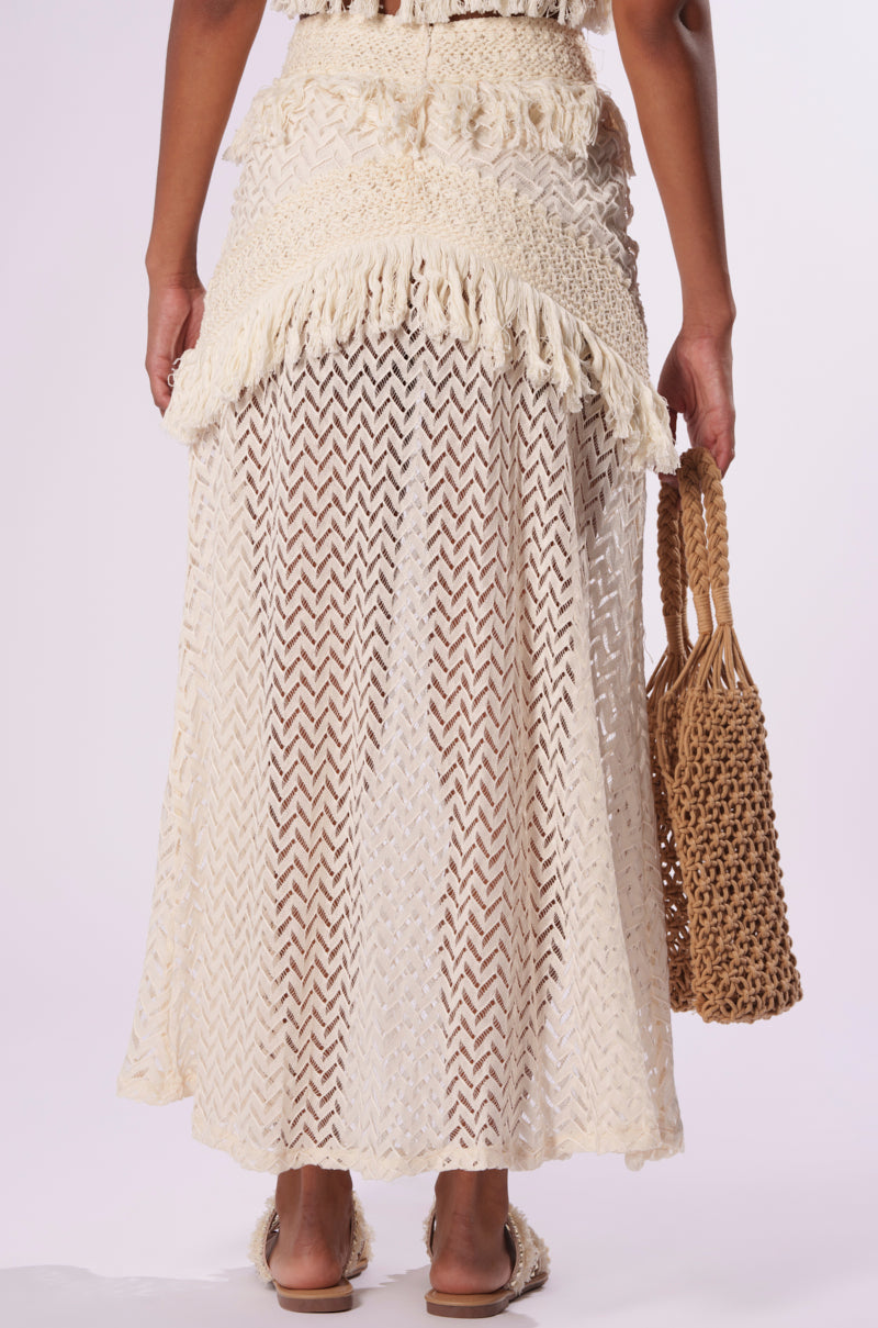 ON THE FRINGE SKIRT