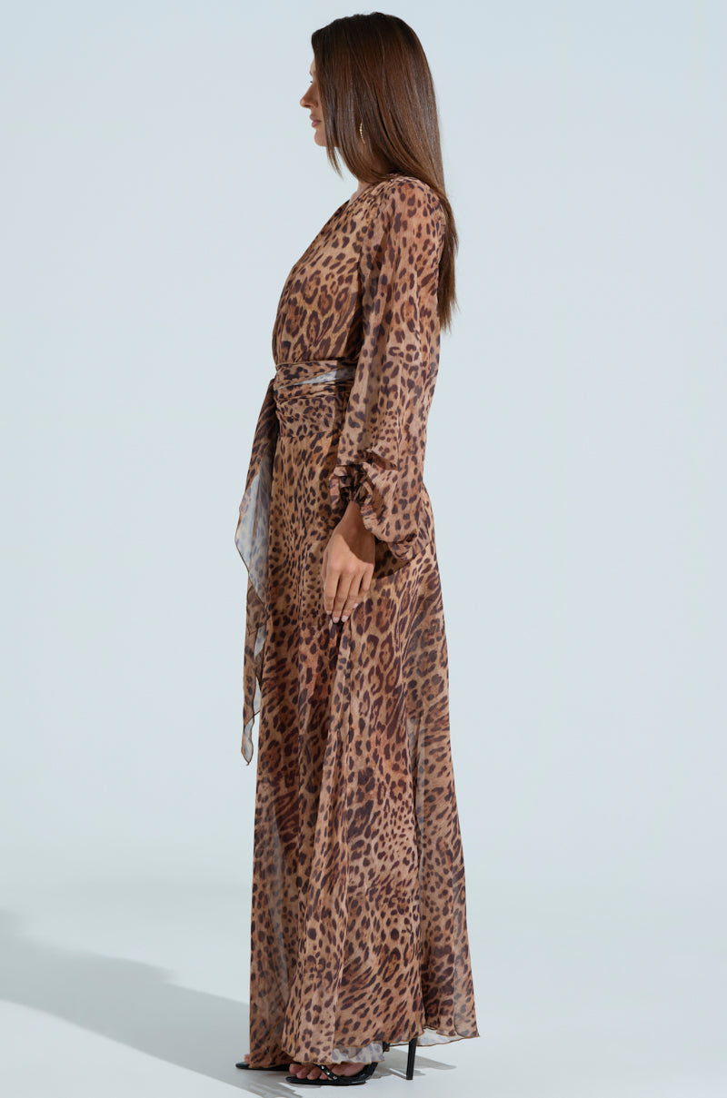 RYAN LEOPARD PRINT MAXI DRESS