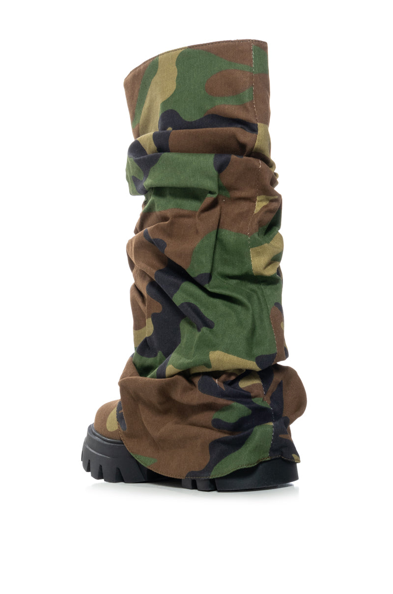 AZALEA WANG MATE CAMO BOOT