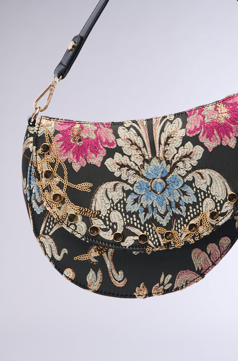 BROCADE DREAMS SADDLE BAG