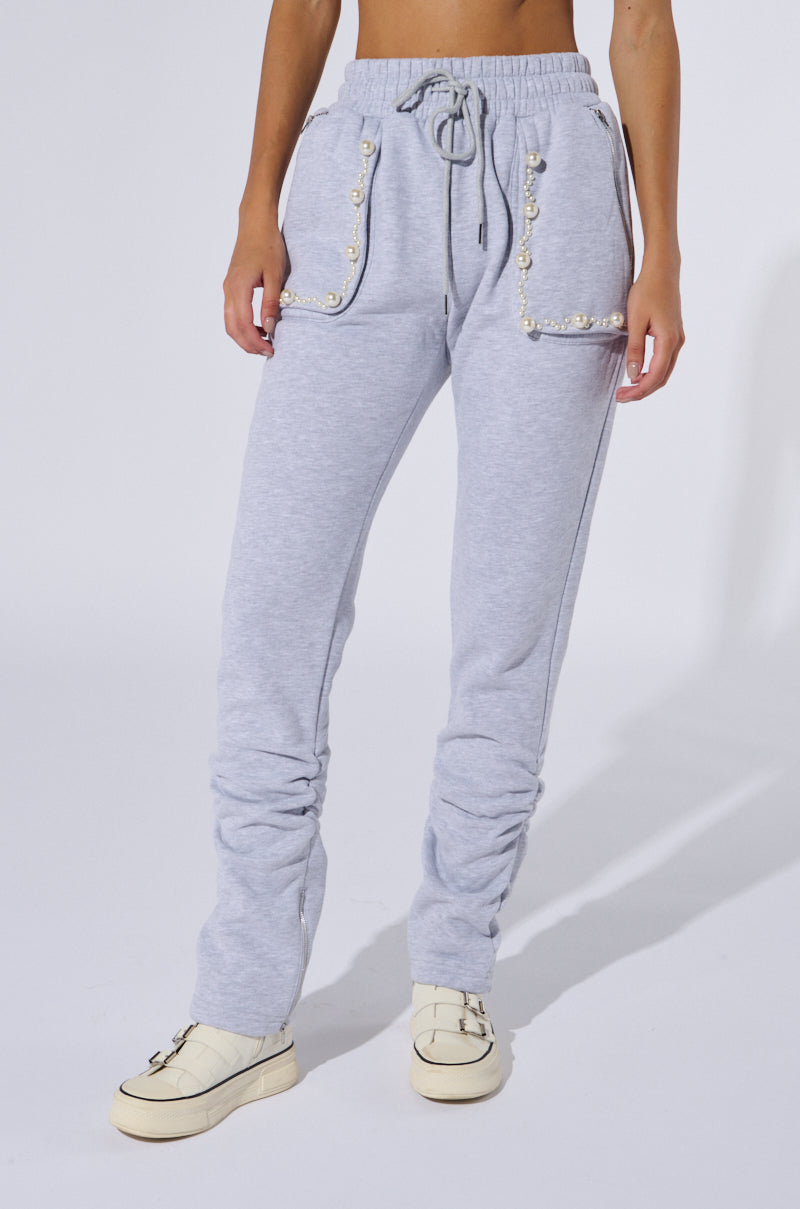 PEARL DETAIL JOGGER PANT