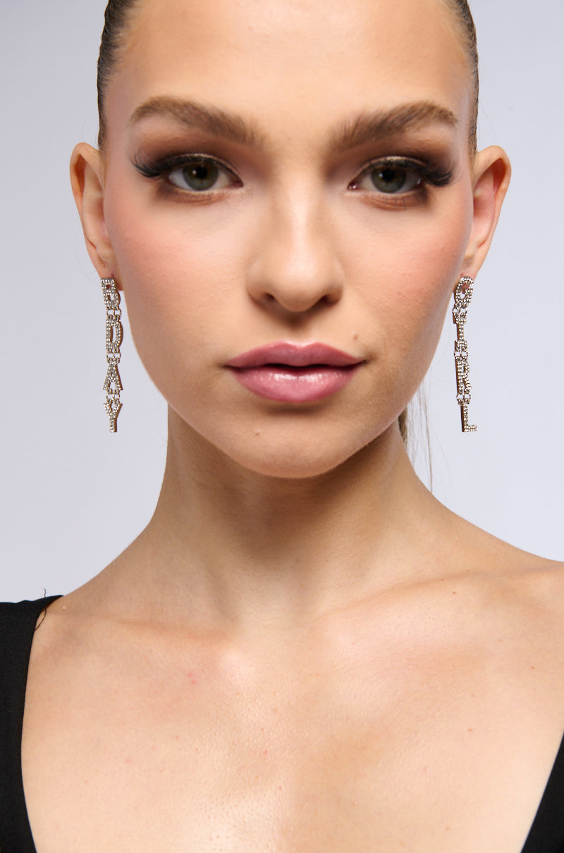 ALL EYES ON ME RHINESTONE DROP EARRINGS