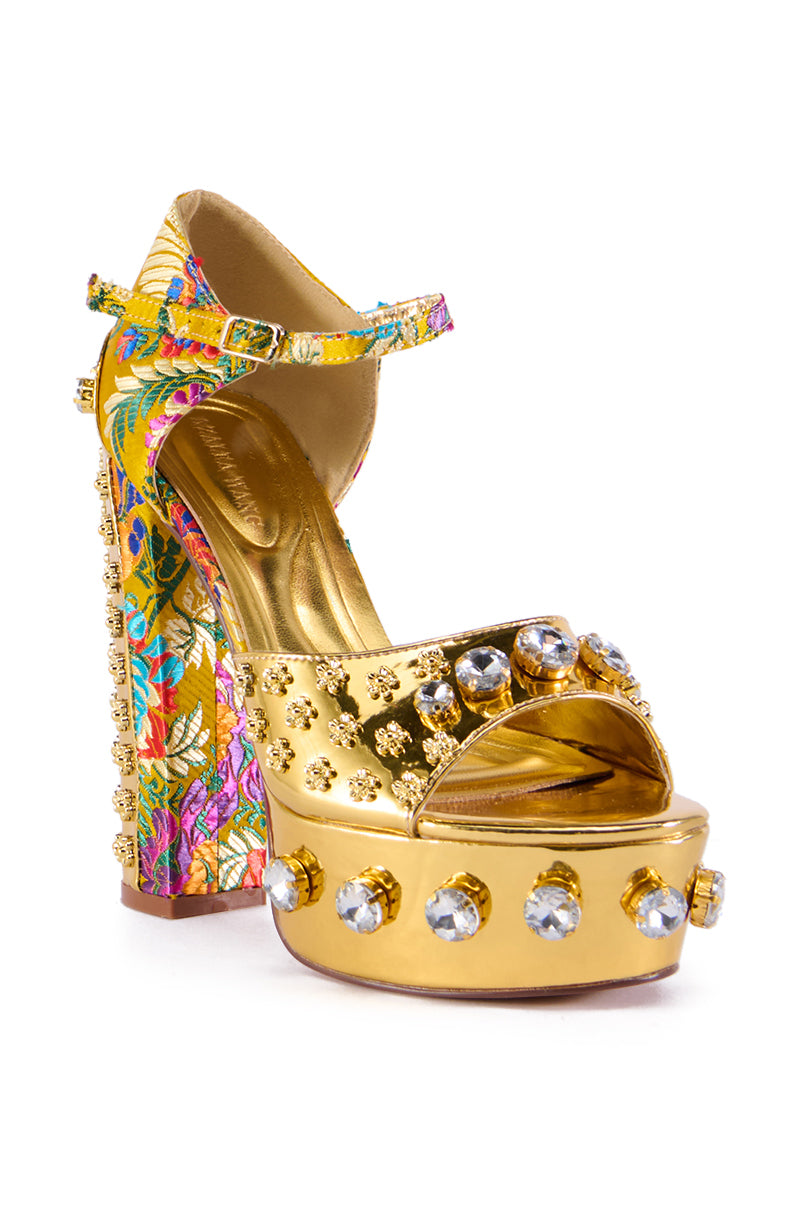 AZALEA WANG URSINA GOLD SANDAL