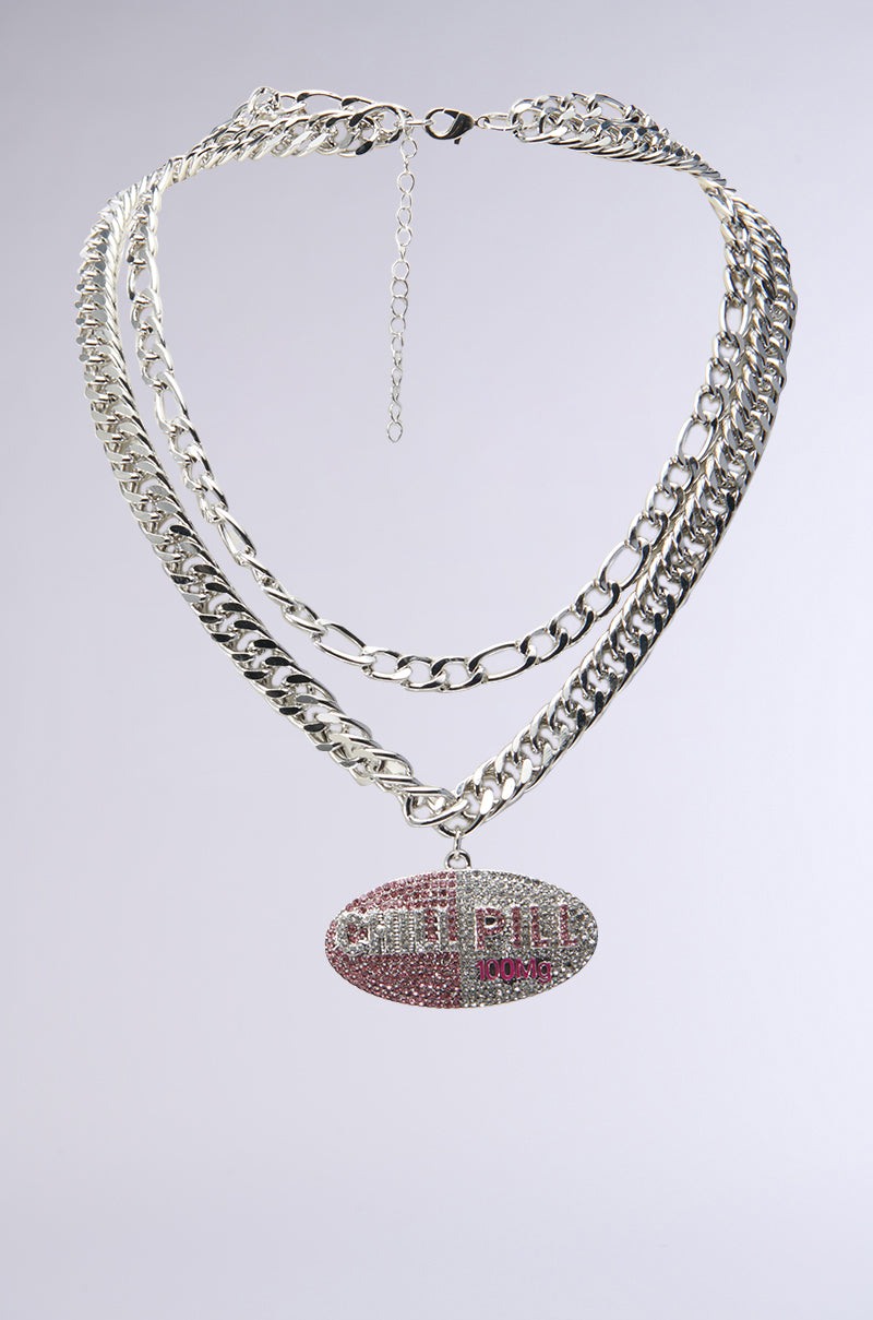 TAKE A CHILL PILL NECKLACE