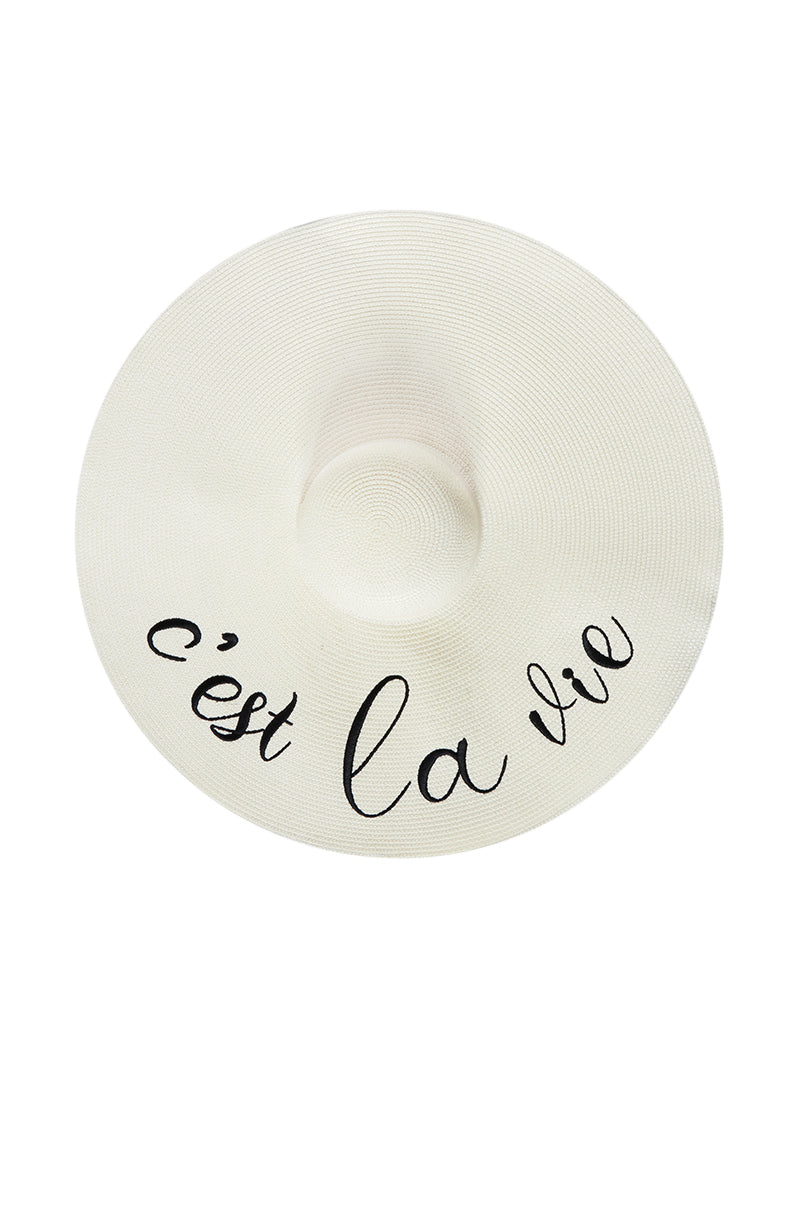 CEST LA VIE OVERSIZED SUN HAT