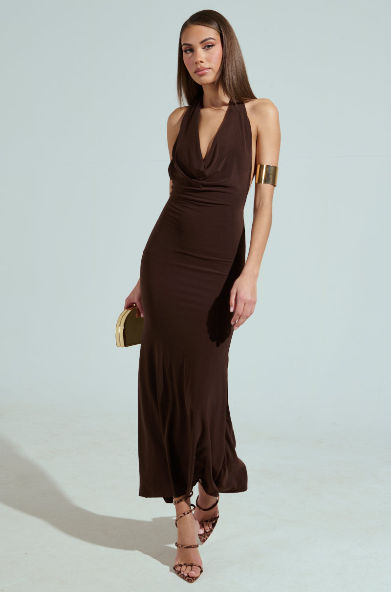 DRIP DRIP SLINKY MAXI DRESS