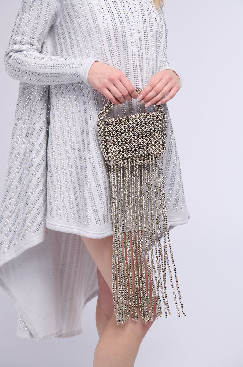 GLITZ AND GLAM BEADED BAG