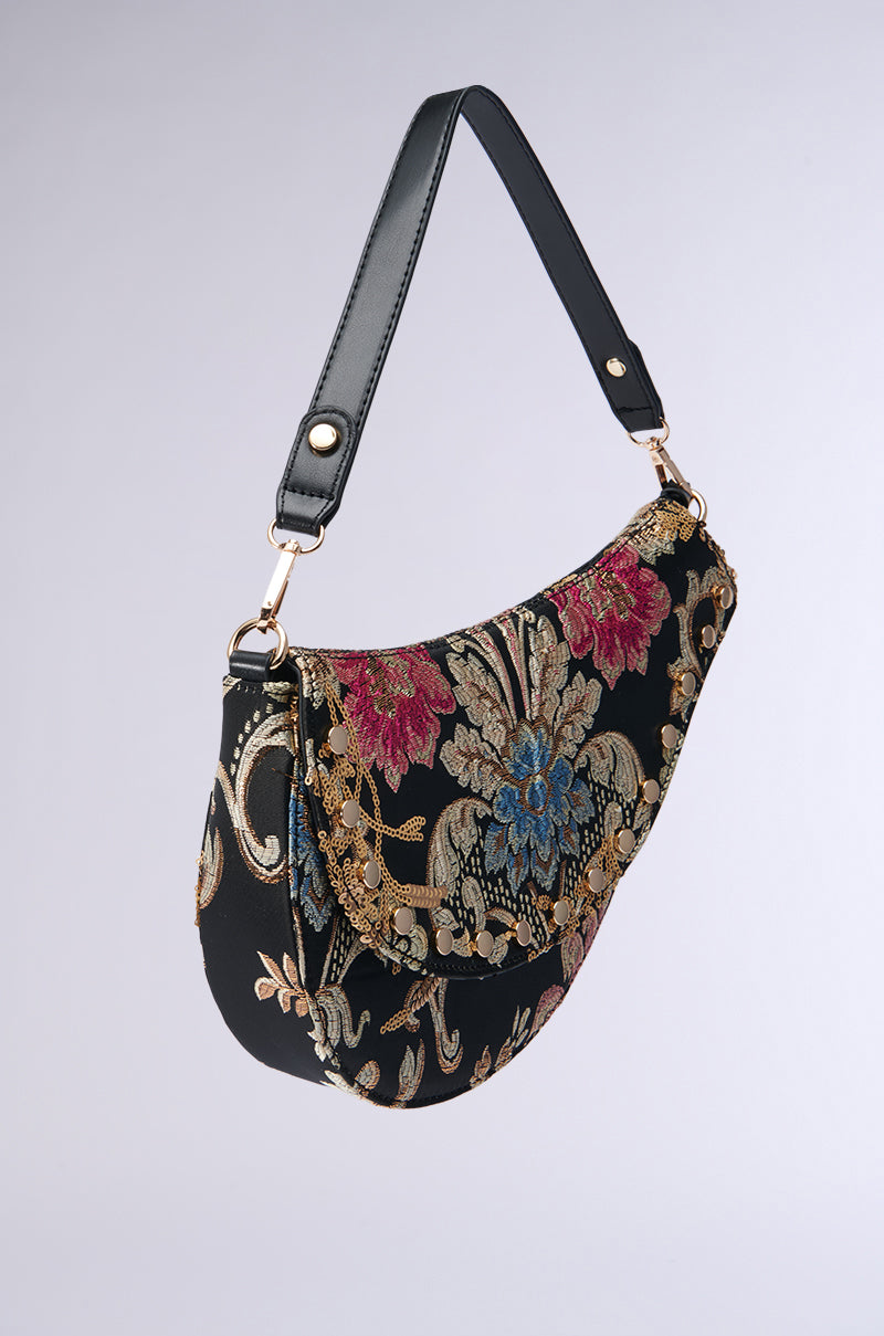 BROCADE DREAMS SADDLE BAG