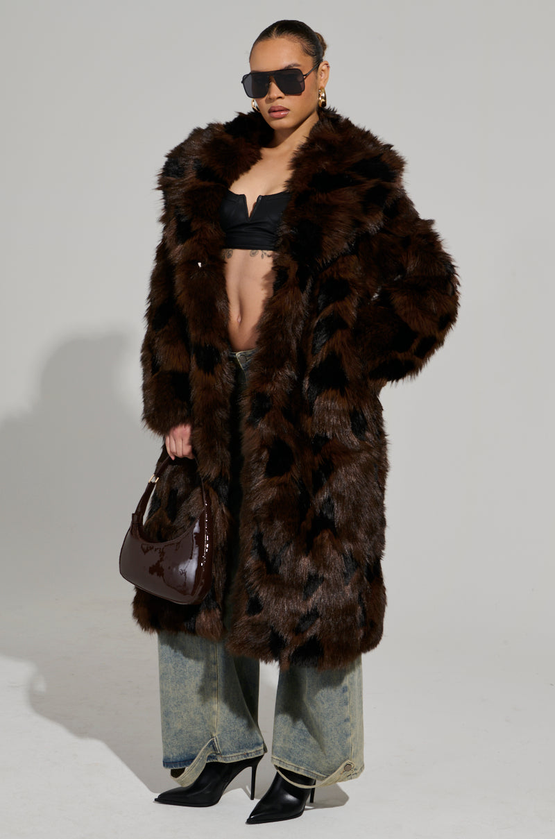 AUSTIN FAUX FUR TRENCH