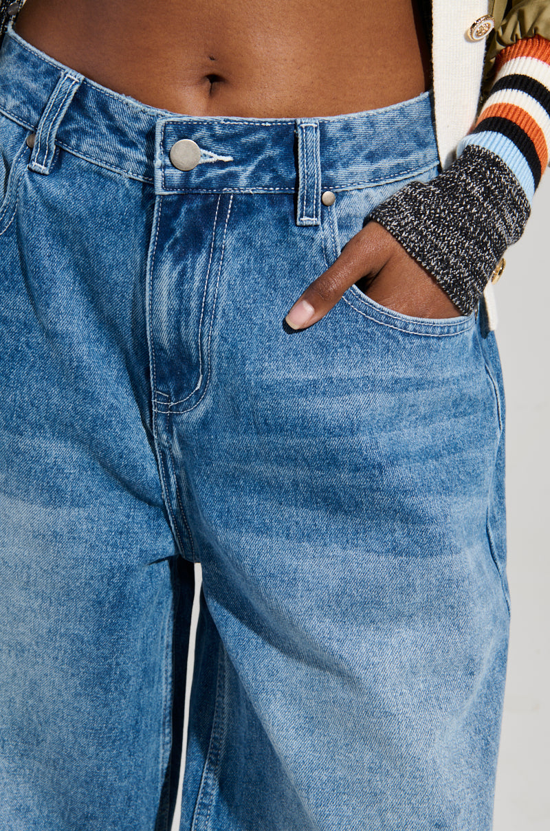 LITERAL PERFECTION BLUE DENIM BERMUDA SHORTS