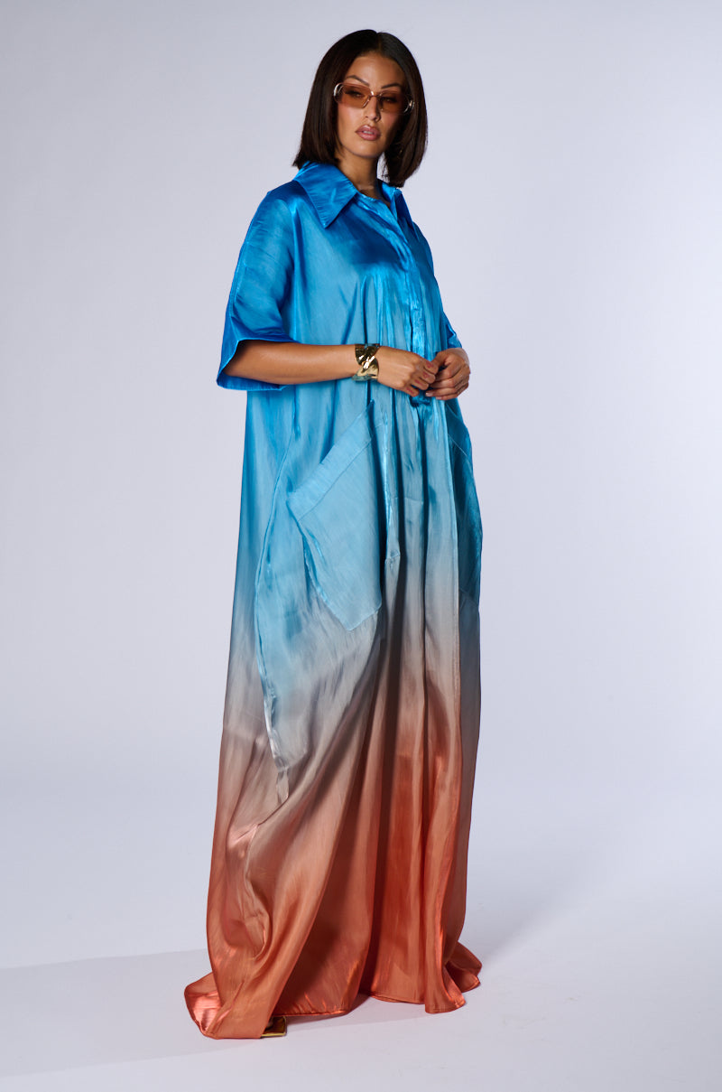 ISLA OMBRE OVERSIZED SATIN JUMPSUIT