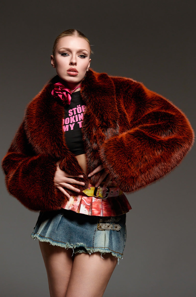 ALTER EGO FAUX FUR COAT