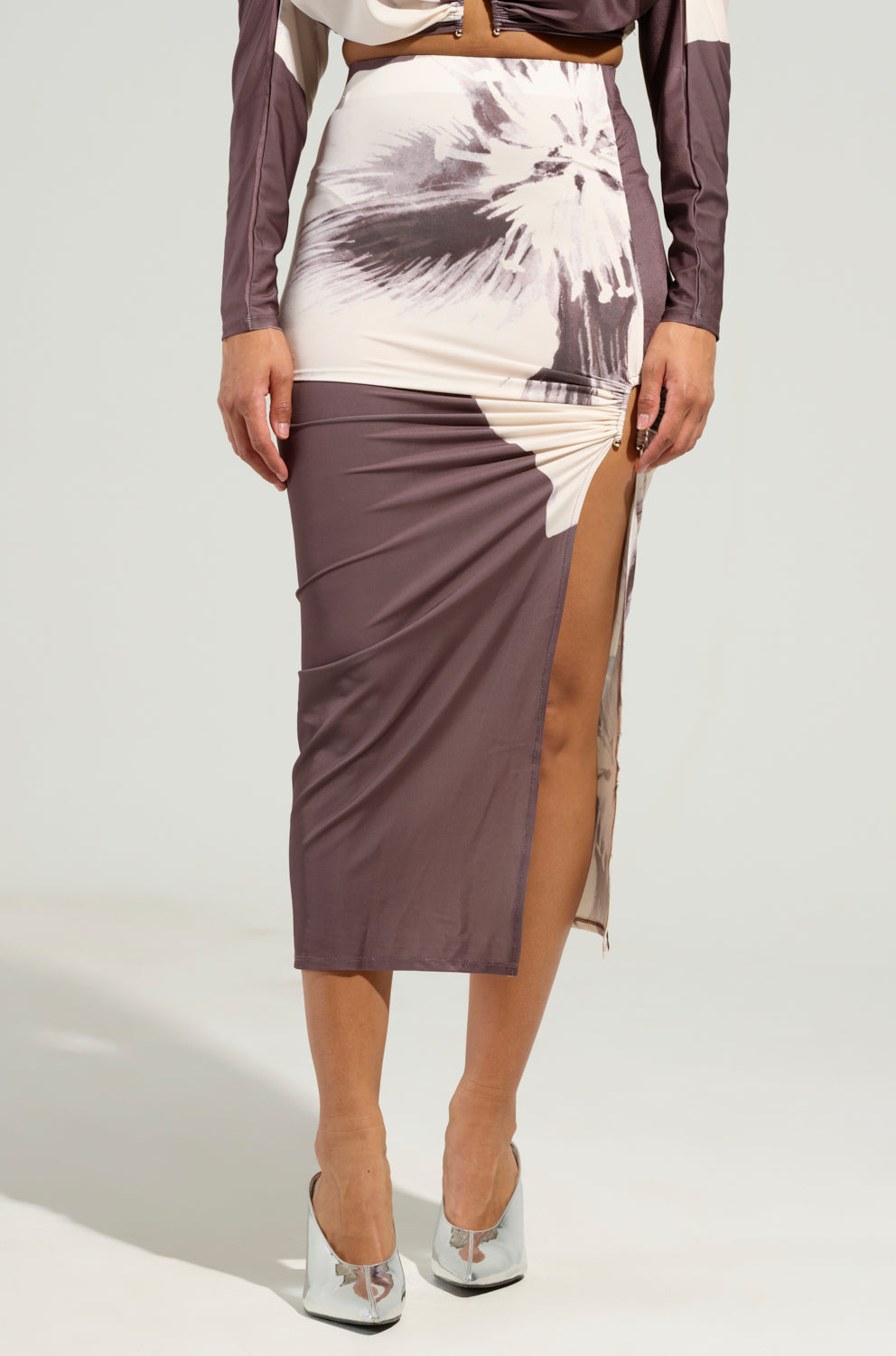 SPIN MY HEAD MIDI SKIRT