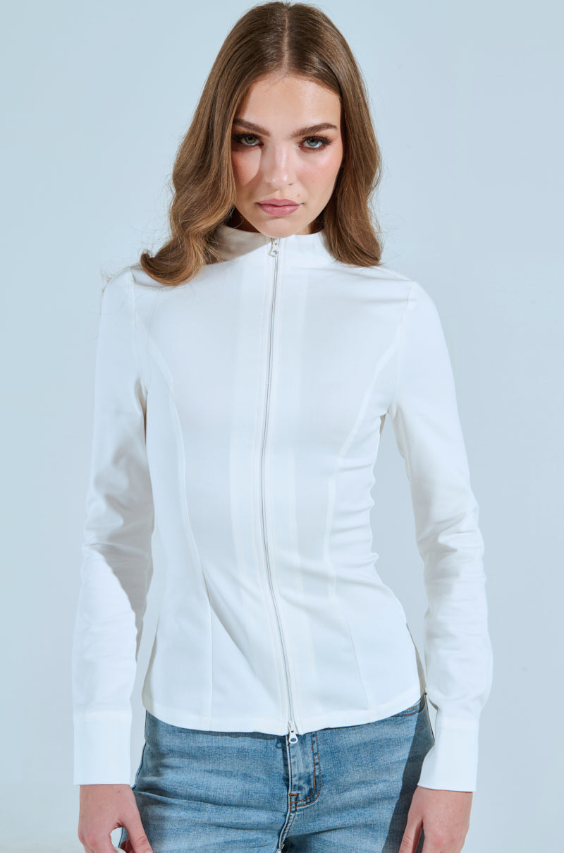 ZIP COLLAR SHIRT