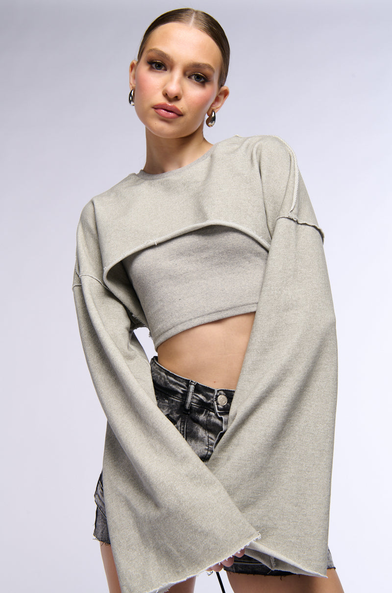 LAUREN DOUBLE LAYERED SWEATSHIRT