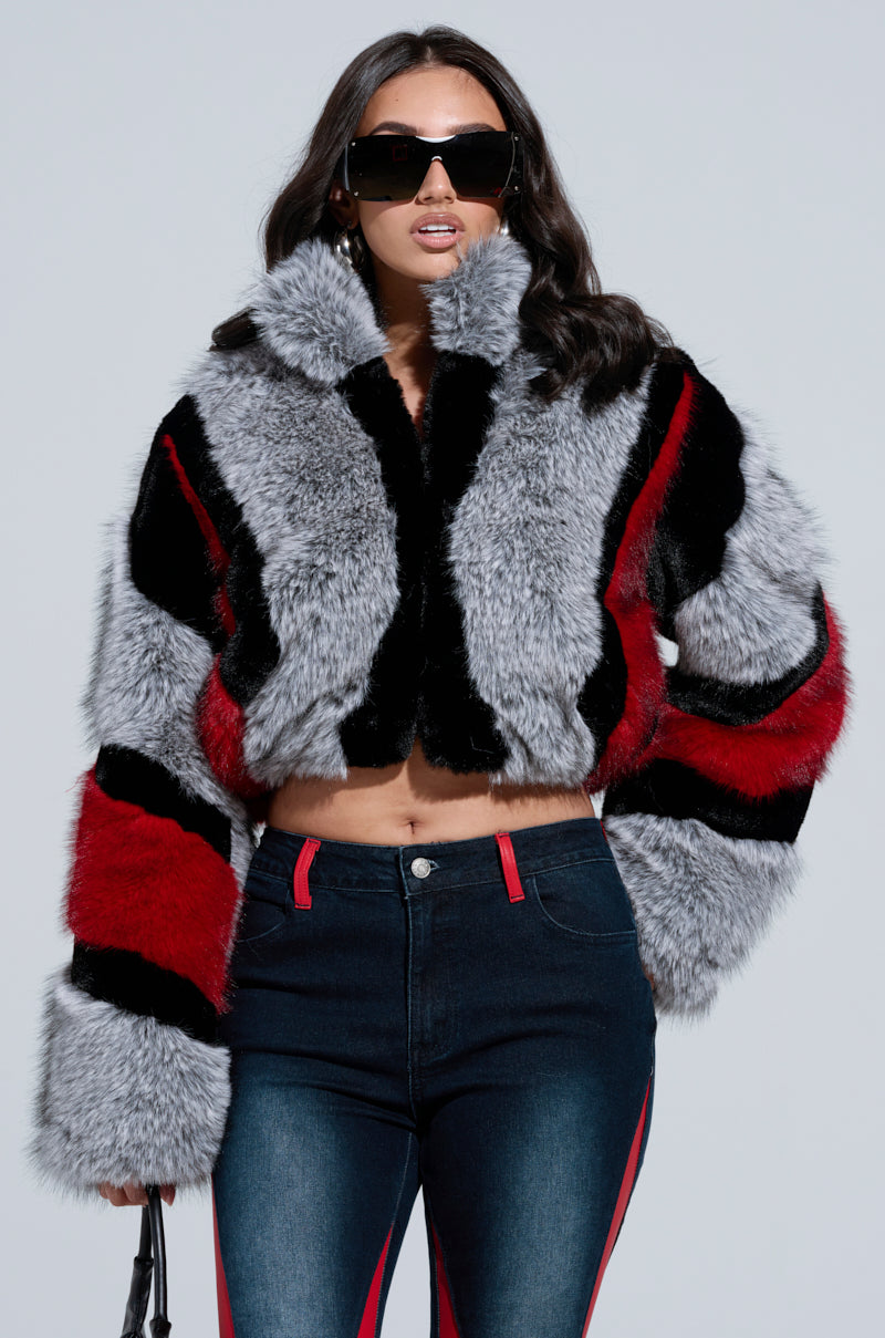 TORONTO FAUX FUR COAT