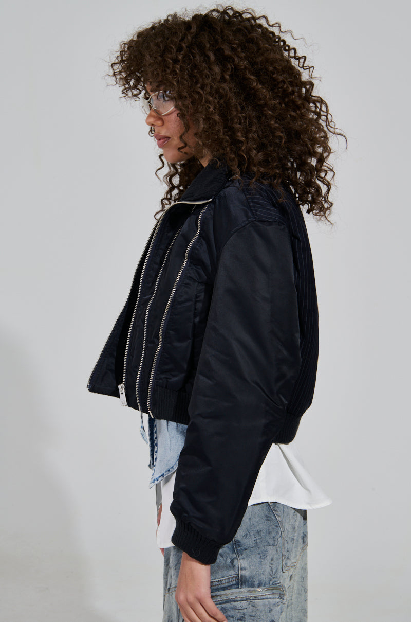 DUKE ZIPPER DETAIL BOMBER