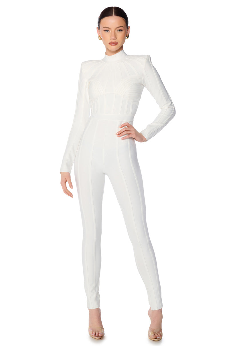 SNATCH ME IN BANDAGE JUMPSUIT