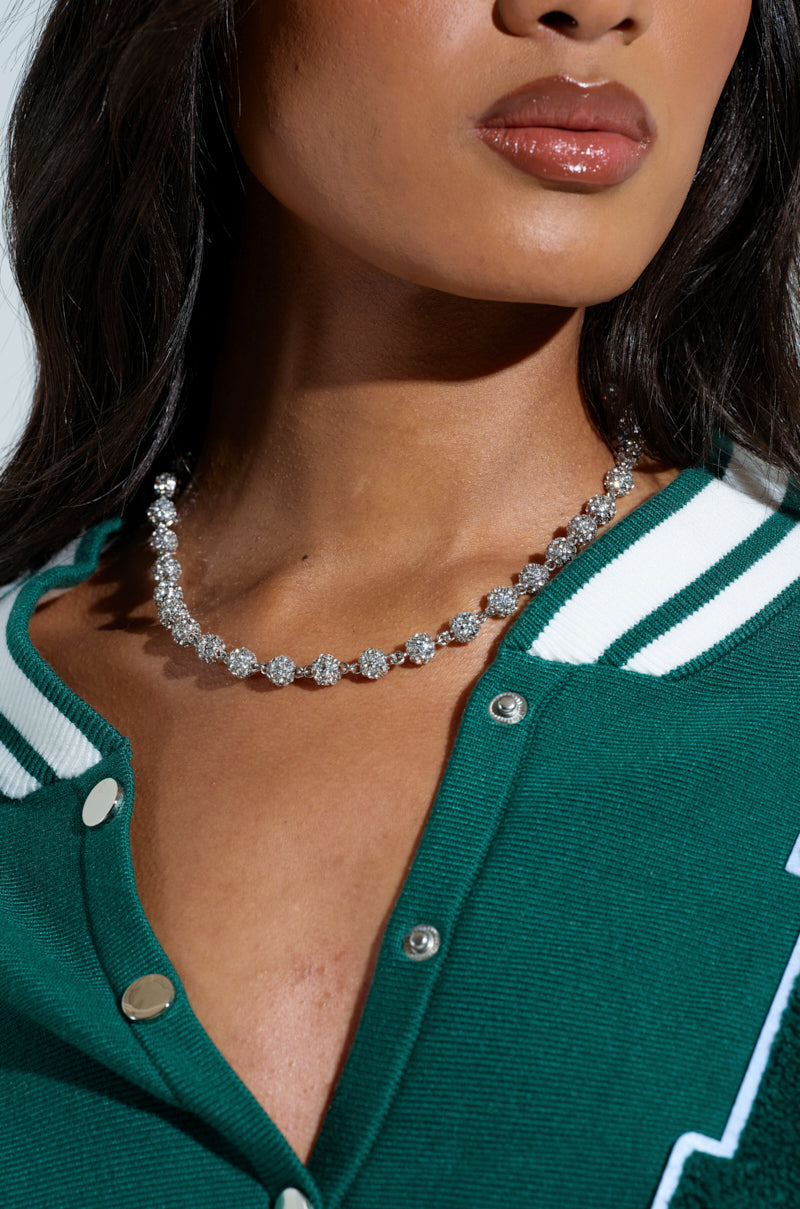 QUEZ PAVE STONE CHAIN