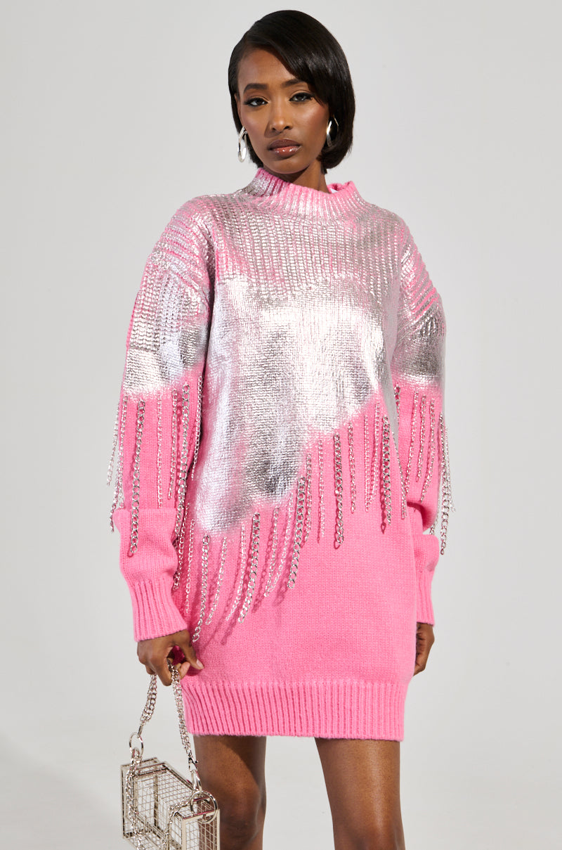 MAKE PINK LIKE SWEATER