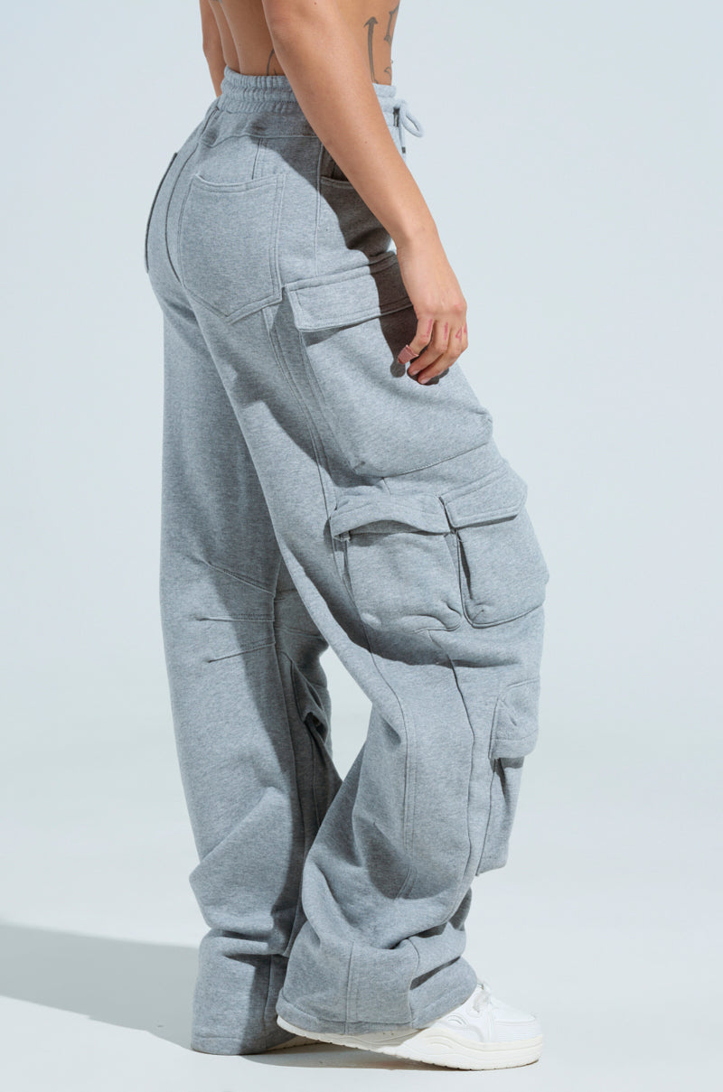 MAYBE NEXT YEAR CARGO WIDE LEG JOGGER