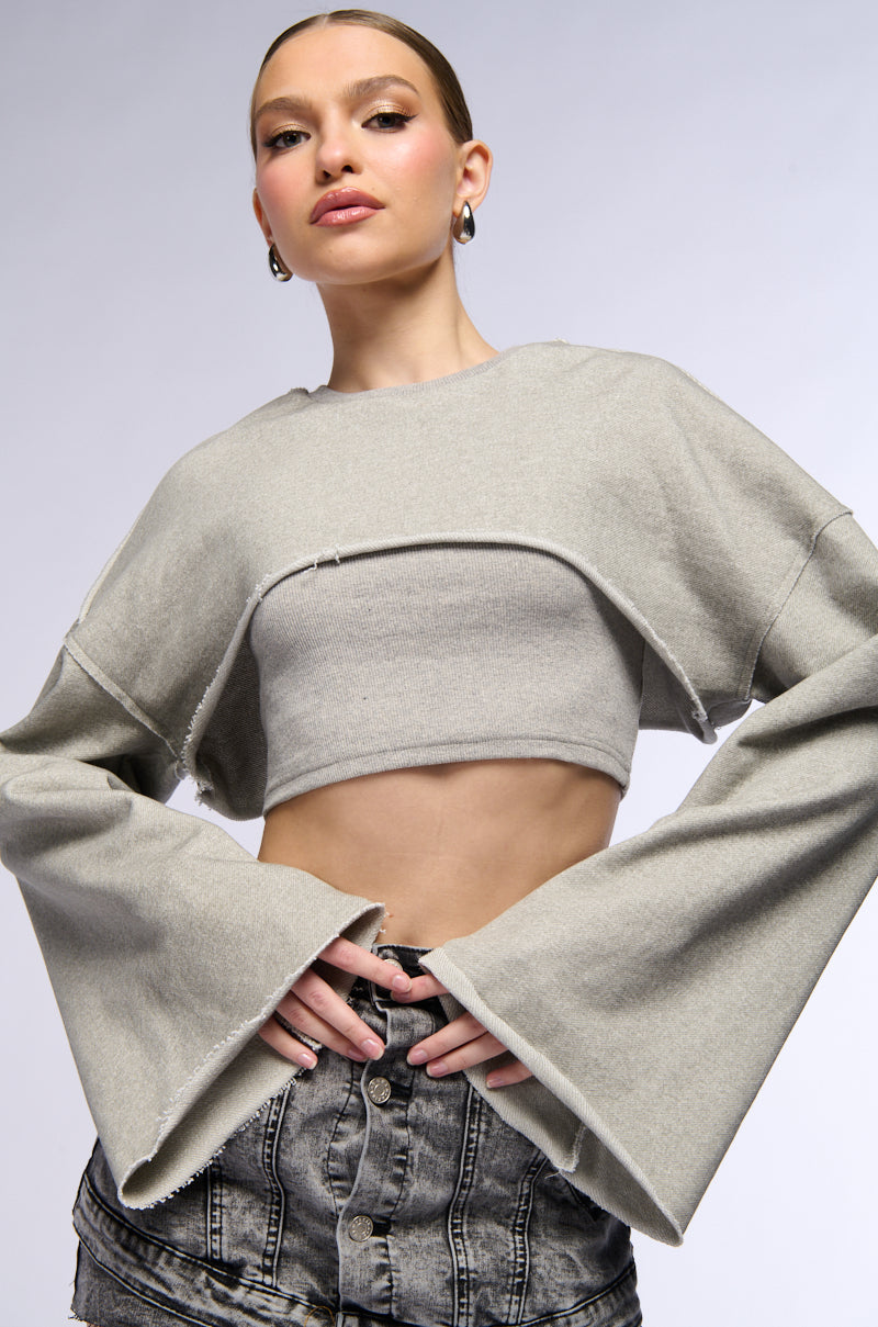 LAUREN DOUBLE LAYERED SWEATSHIRT