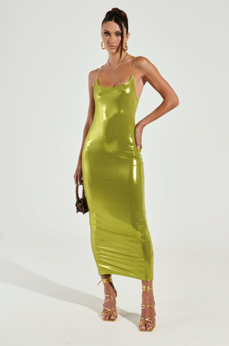 GOOD INTENTIONS LIME MAXI DRESS