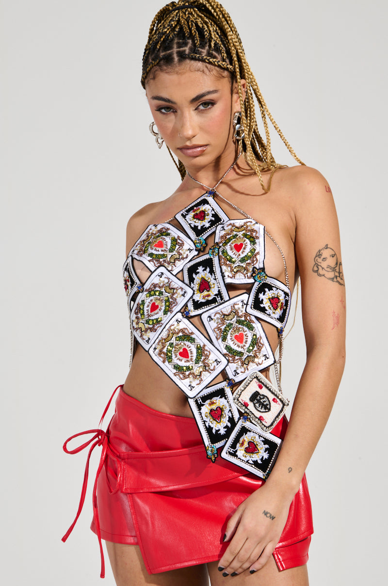 QUEEN OF HEARTS TOP