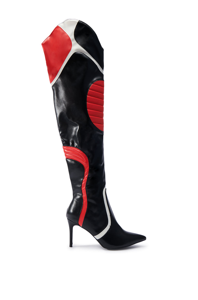 MANTRA RED RACER STILETTO BOOT