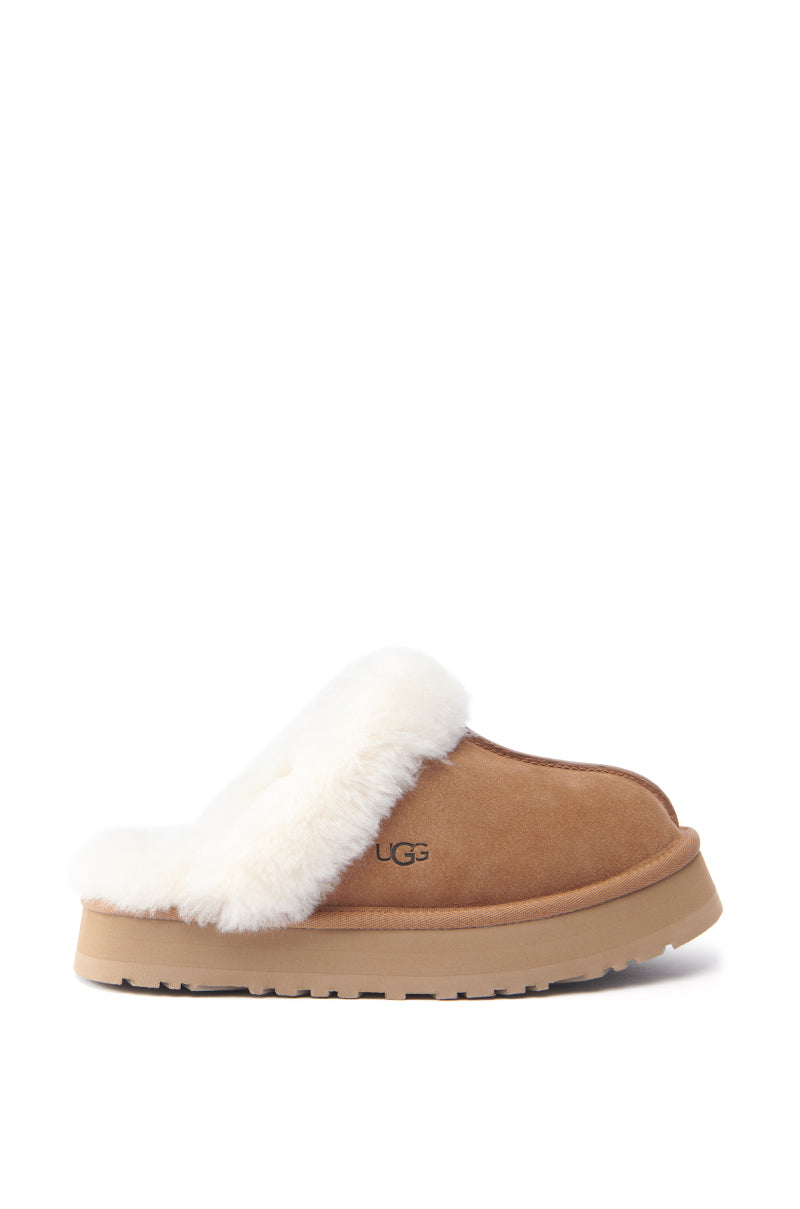 UGG DISQUETTE FLAT IN CHESTNUT