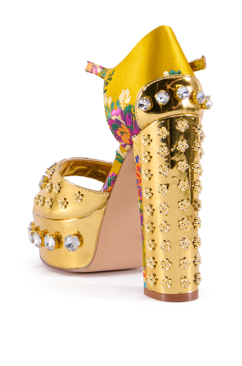 AZALEA WANG URSINA GOLD SANDAL