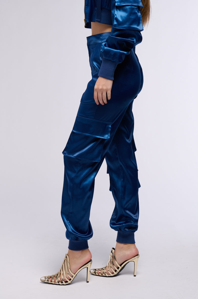 FOR THE THRILL OF IT SATIN JOGGER