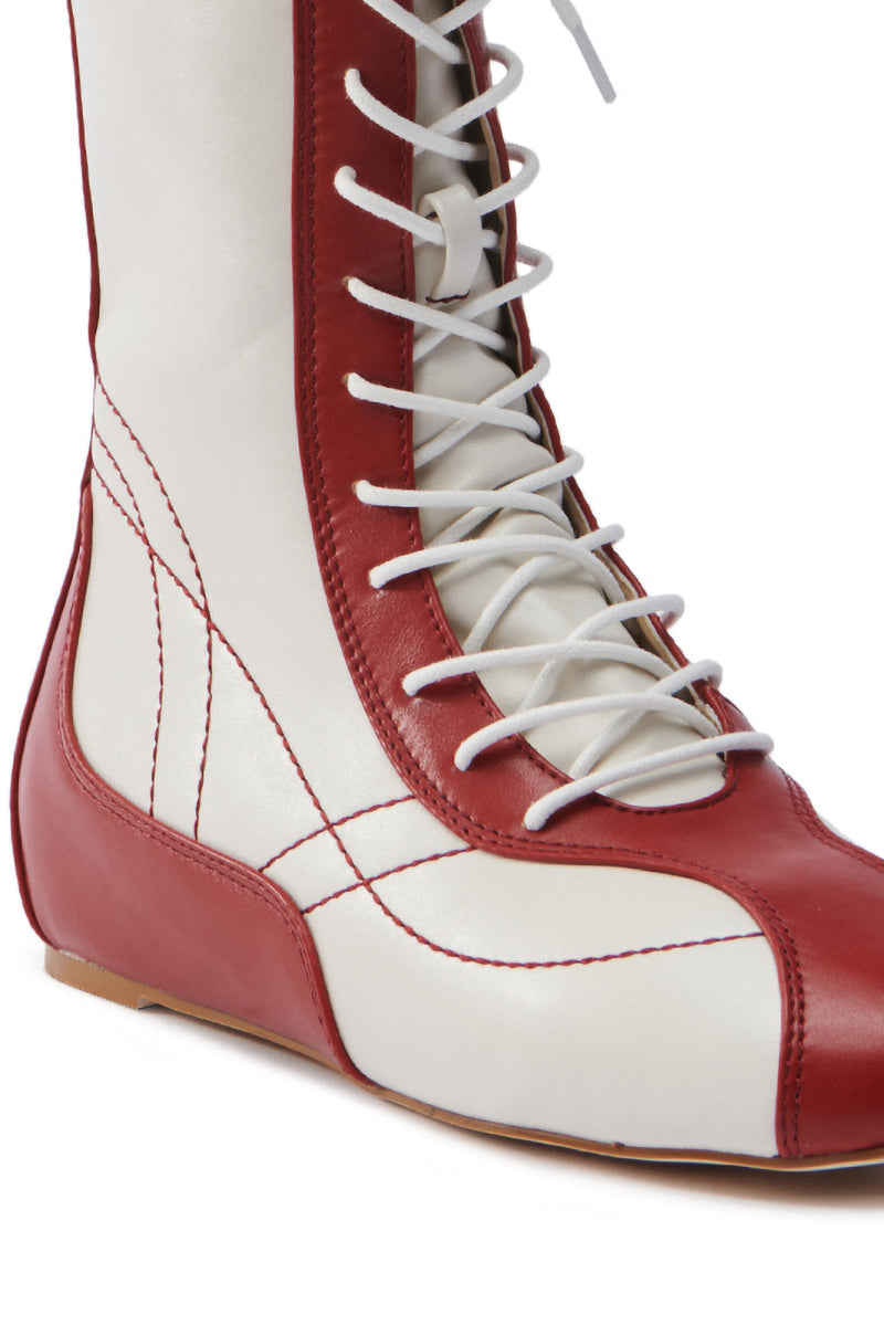 AZALEA WANG PASSER SPORTY FLAT BOOTIE