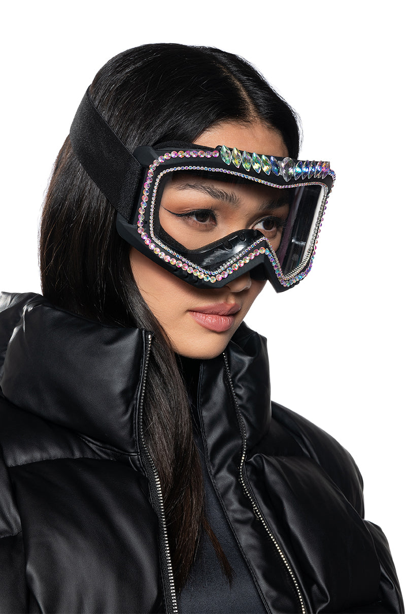 APRES SKI RHINESTONE SKI GOGGLES