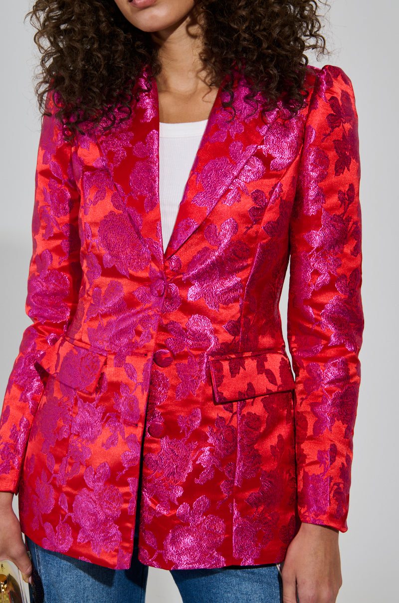 BLOOMING BROCADE BLAZER