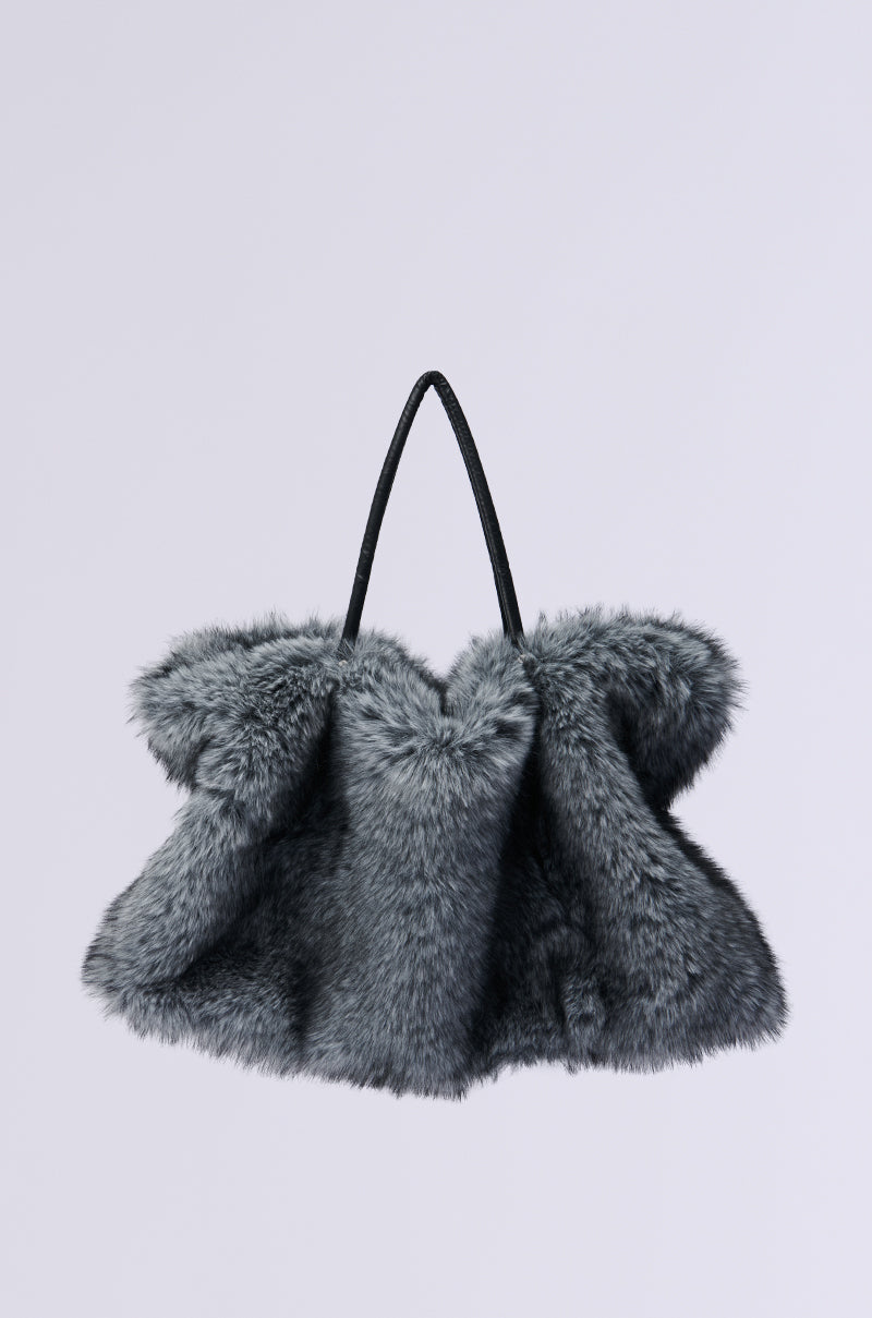 TSUNAMI FAUX FUR TOTE