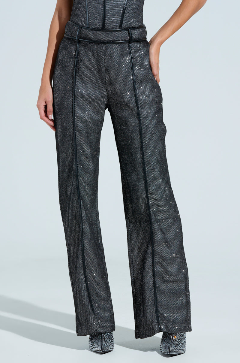 ALIA SPARKLE MESH PANT