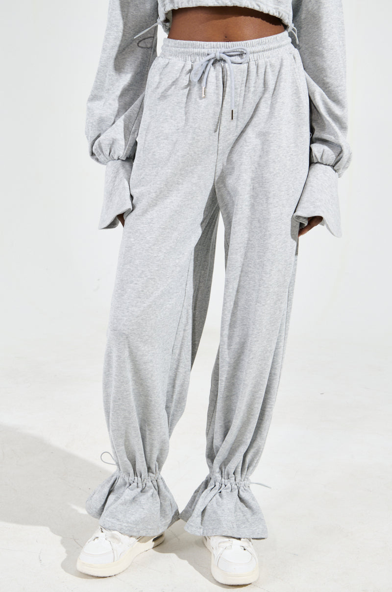 A CALM FLEX JOGGER PANT IN HEATHER GREY