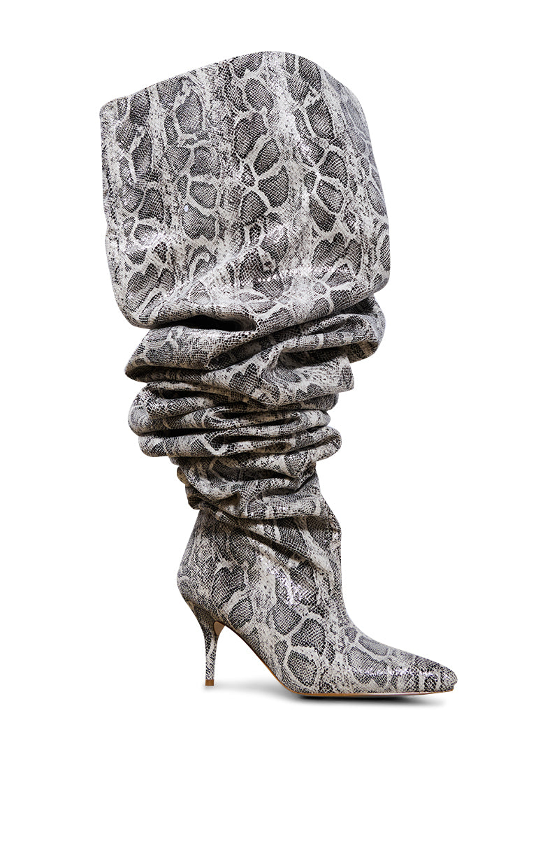 AZALEA WANG NEMY SNAKE EXTREME SLOUCH BOOT