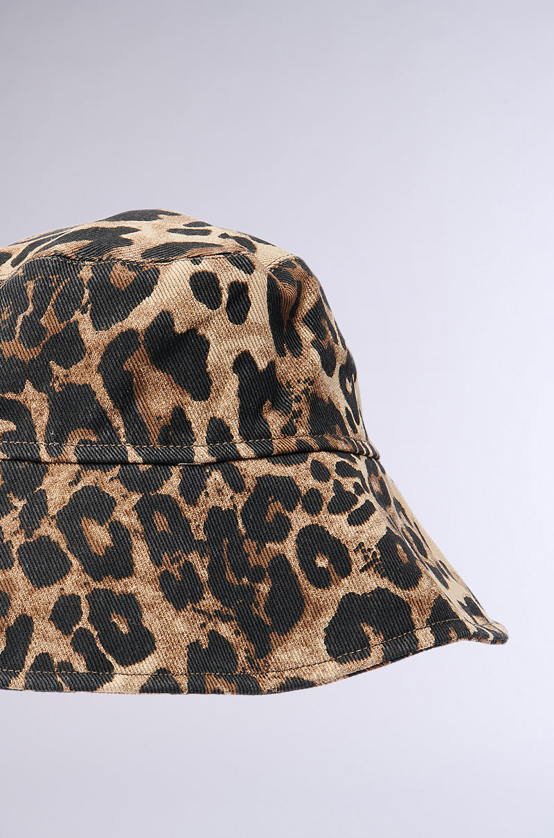 WILD ONE CHEETAH BUCKET HAT