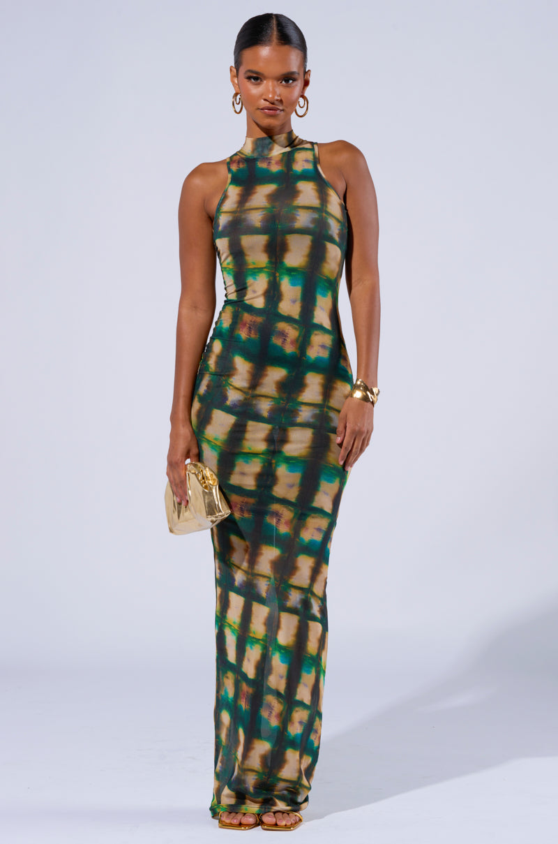 COOL FOR THE SUMMER PRINTED MAXI DRESS