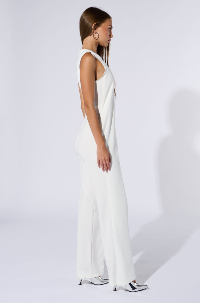 NOTHING BUT CLASS WIDE LEG JUMPSUIT